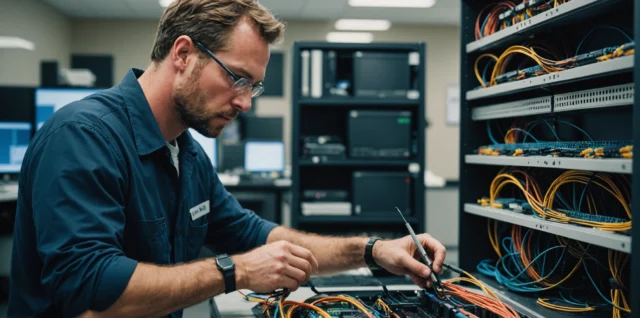 Solutions fibre optique : expert en installation et résolution de problèmes